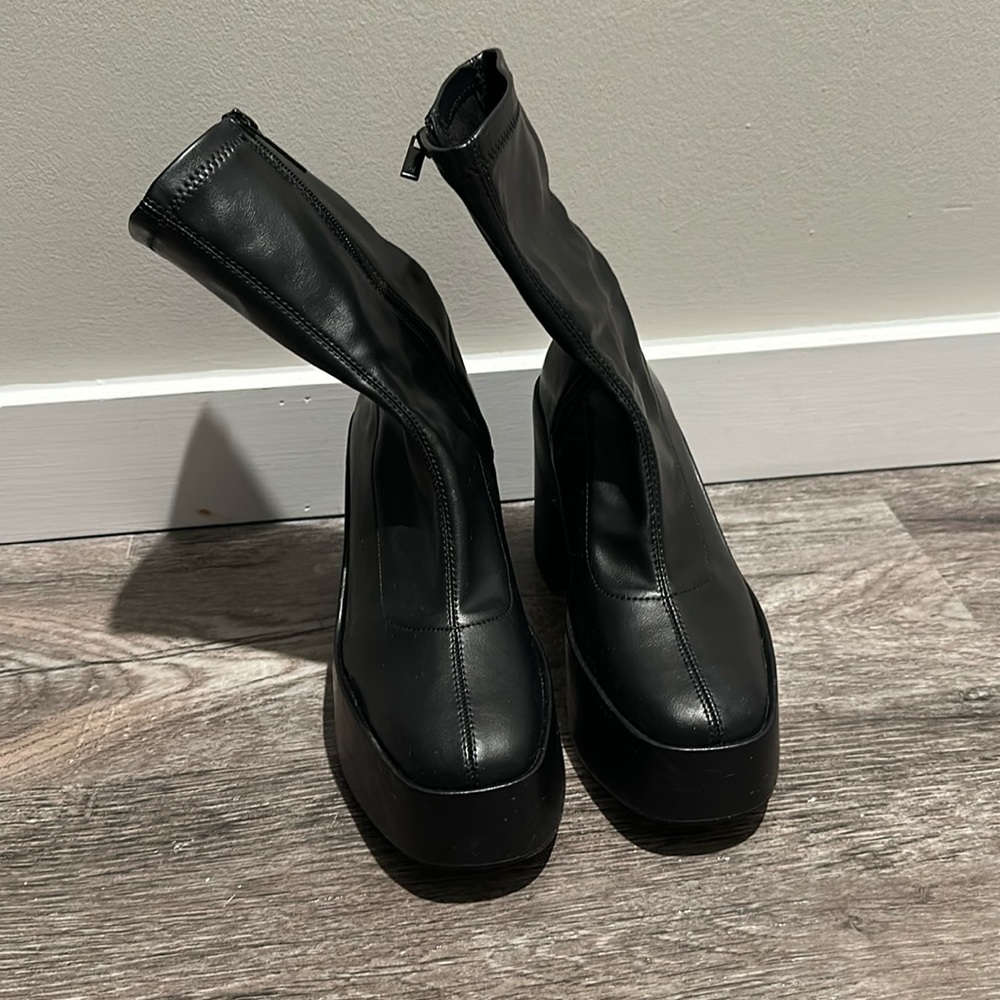 Platform Heel Boots